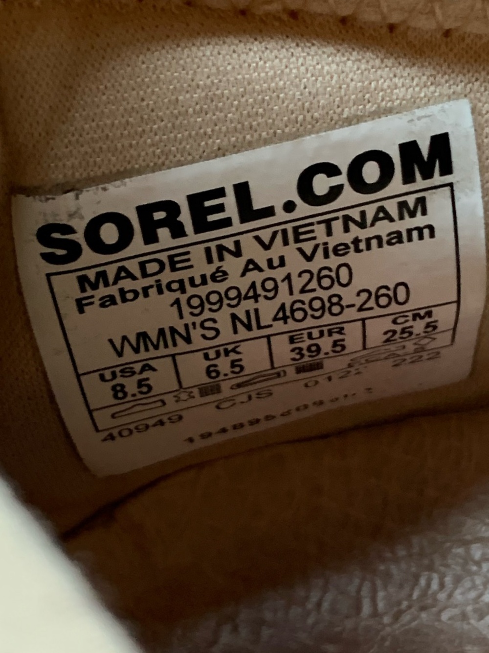 Sorel women's 'Kinetic Impact Strap Sneakers' in beige & peach - Picture 10 of 11